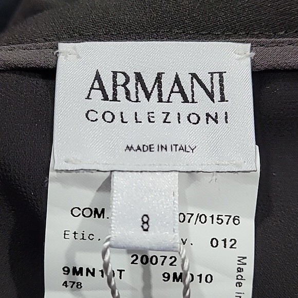 Armani Collezioni 100% Virgin-Wool Espresso Brown Skirt. NWT. Size 8. - Picture 14 of 16